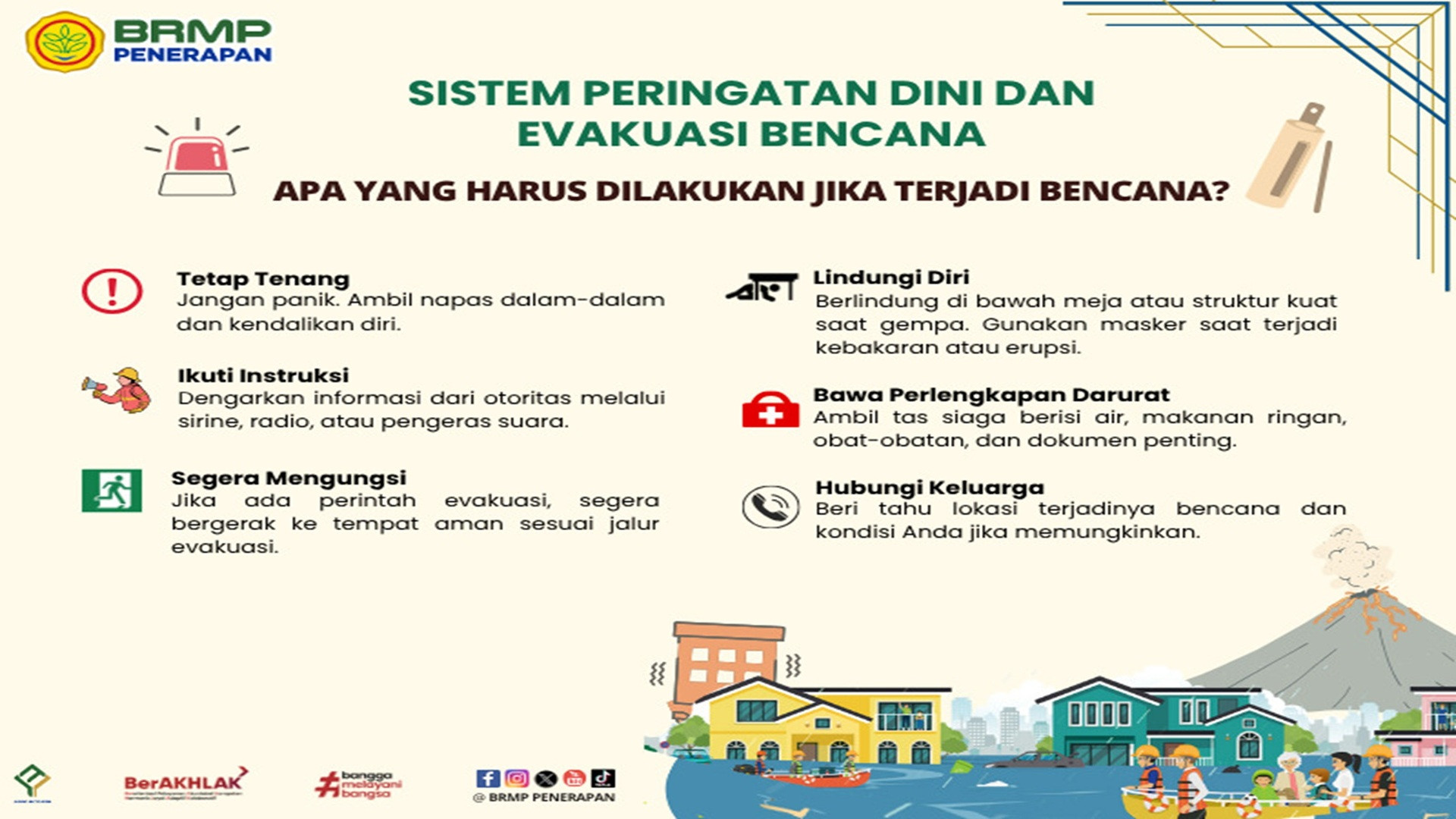 Sistem Peringatan Dini dan Evakuasi Bencana_BRMP Penerapan